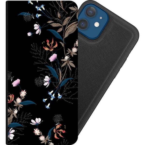 Apple iPhone 12  Lommeboketui Blomster