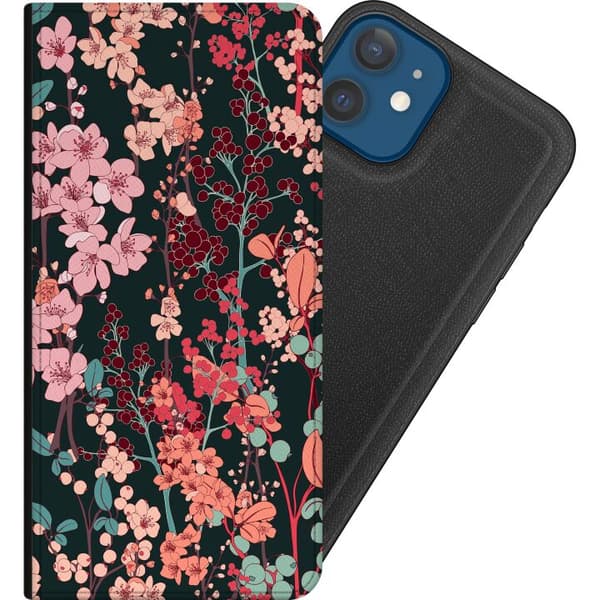 Apple iPhone 12  Plånboksfodral Blommor