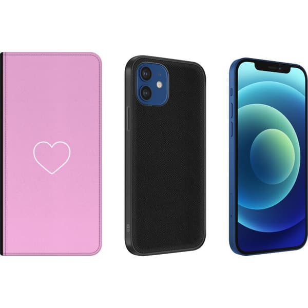 Apple iPhone 12  Lommeboketui Hjerte