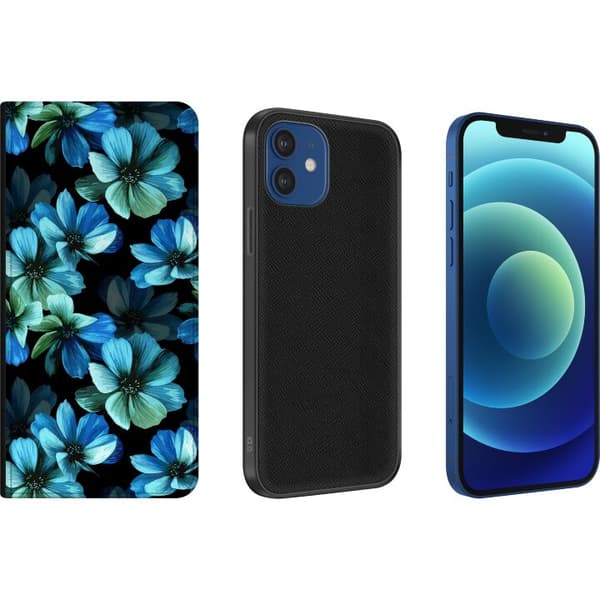 Apple iPhone 12  Tegnebogsetui Blomster