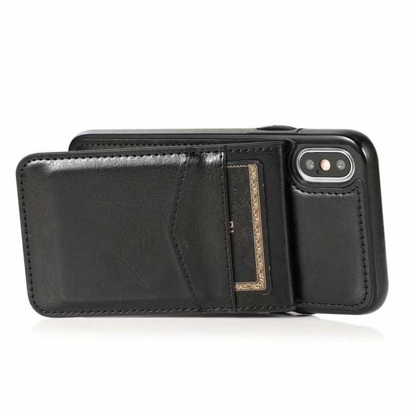 iPhone XS Max Mobil Cover Kortholder 5-SLOT Retro V3