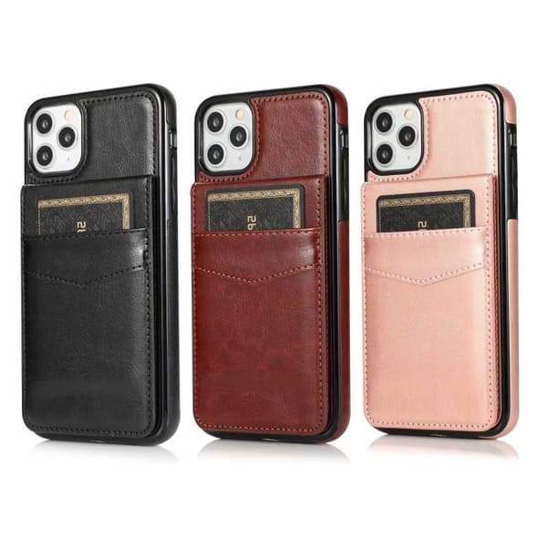 iPhone 11 Pro Mobilskal Korthållare 6-FACK Retro V3