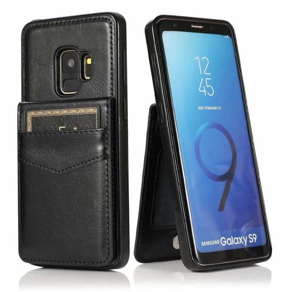 Samsung S9 Mobilskal Korthållare 4-FACK Retro V3