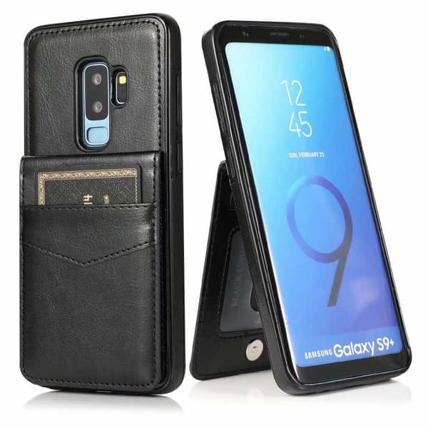 Samsung S9 Plus Mobilskal Korthållare 4-FACK Retro V3