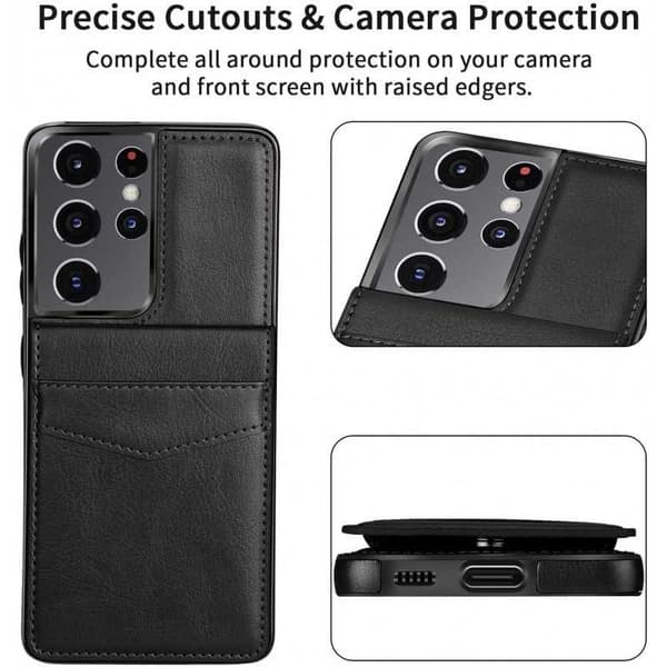 Samsung S21 Ultra Mobile Cover Card Holder 5-SLOT Retro V3