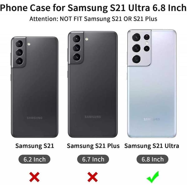 Samsung S21 Ultra Mobile Cover Card Holder 5-SLOT Retro V3