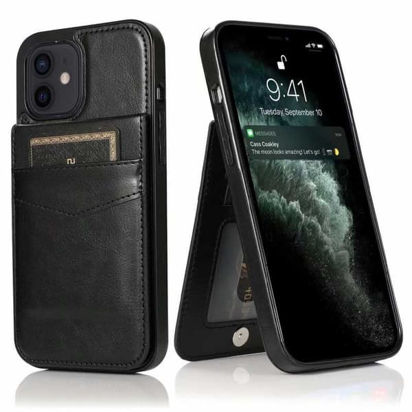 iPhone 12 Mini Mobilskal Korthållare 6-FACK Retro V3