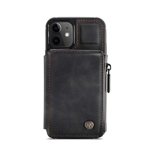 iPhone 12 Mini Skal Korthållare & Dragkedja 3-FACK CaseMe Flippr