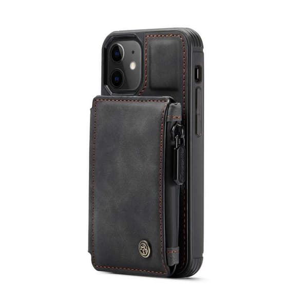 iPhone 12 Mini Skal Korthållare & Dragkedja 3-FACK CaseMe Flippr