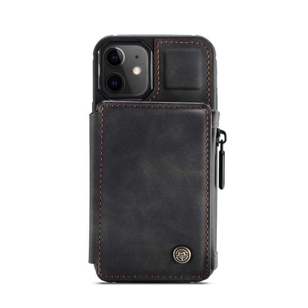 iPhone 12 -kotelon korttipidike ja vetoketju 4-POCKET CaseMe Flippr