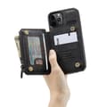 Miniatyrbillede 6 af 7: iPhone 12 Pro Cover Kortholder & Lynlås 4-RUMMES CaseMe Flippr