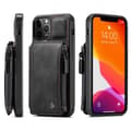 Miniatyrbillede 1 af 7: iPhone 12 Pro Cover Kortholder & Lynlås 4-RUMMES CaseMe Flippr