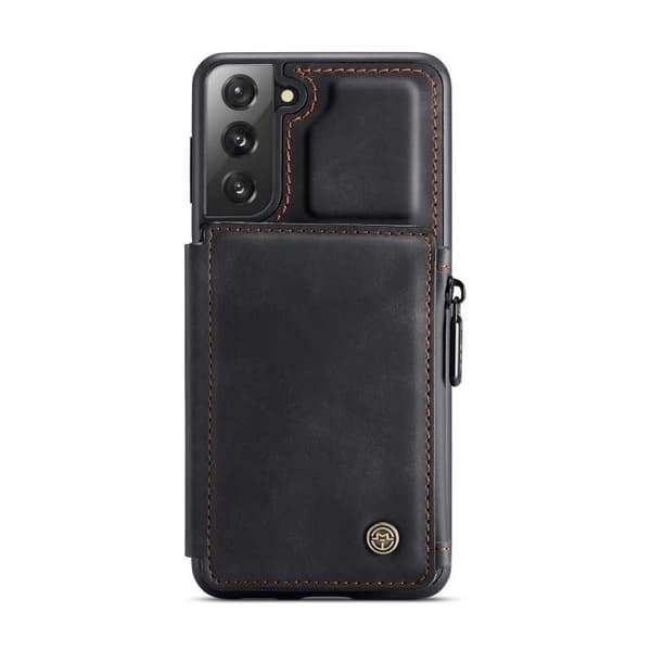 Samsung S21 Cover Kortholder & Lynlås 4-KOMPARTMENT CaseMe Flippr