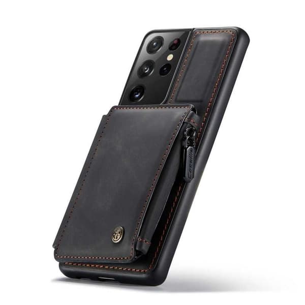 Samsung S21 Ultra Cover Kortholder & Lynlås 4-KOMPARTMENT CaseMe Flippr
