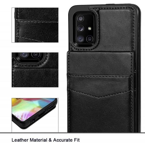 Samsung A51 Mobil Cover Kortholder 4-SLOT Retro V3