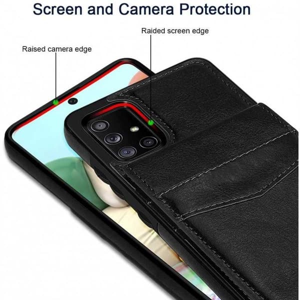 Samsung A51 Mobil Cover Kortholder 4-SLOT Retro V3