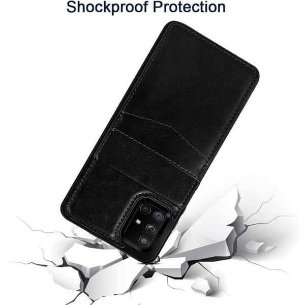 Samsung A51 Mobil Cover Kortholder 4-SLOT Retro V3
