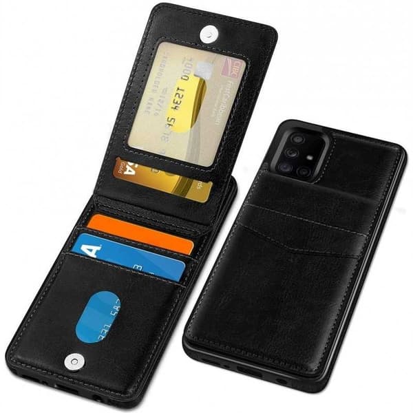 Samsung A71 5G Mobilskal Korthållare 4-FACK Retro V3