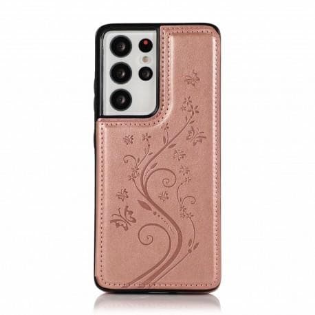 Samsung S21 Ultra Stöttåligt Skal Korthållare 3-FACK Flippr® V2