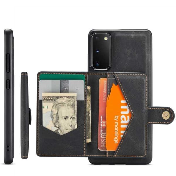 Samsung S20 stødsikkert cover med magnetisk kortholder JeeHood