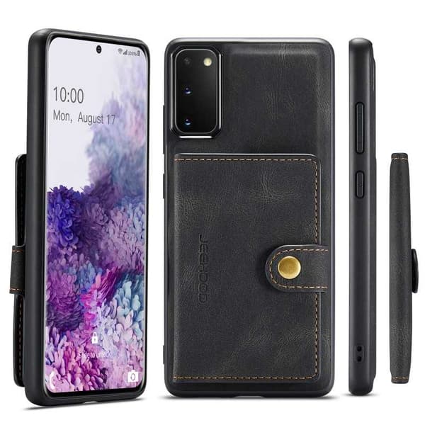 Samsung S20 stødsikkert cover med magnetisk kortholder JeeHood