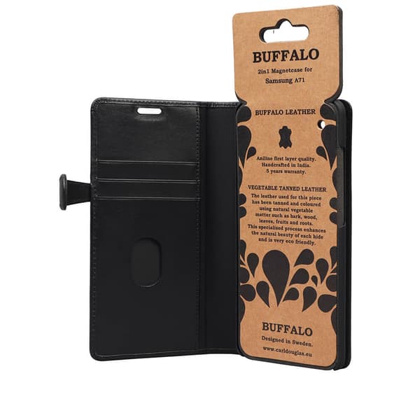 BUFFALO Lompakko Samsung A71 Musta