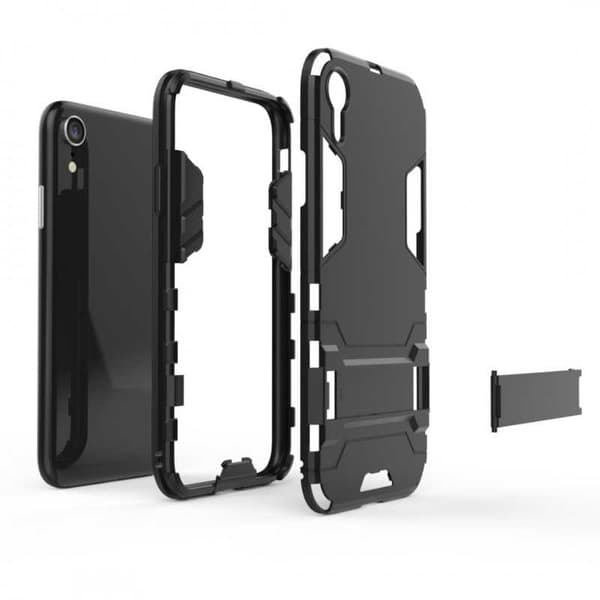 iPhone XR iskunkestävä kotelo jalustalla ThinArmor
