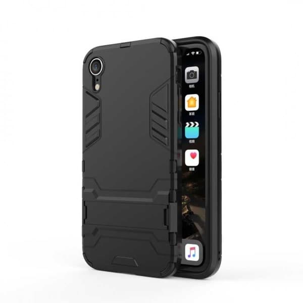 iPhone XR iskunkestävä kotelo jalustalla ThinArmor