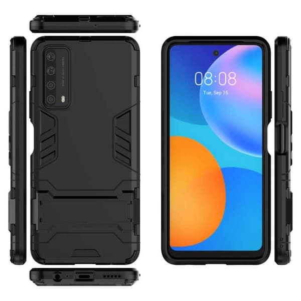 Huawei P Smart 2021 iskunkestävä kotelo, jossa Kickstand ThinArmor
