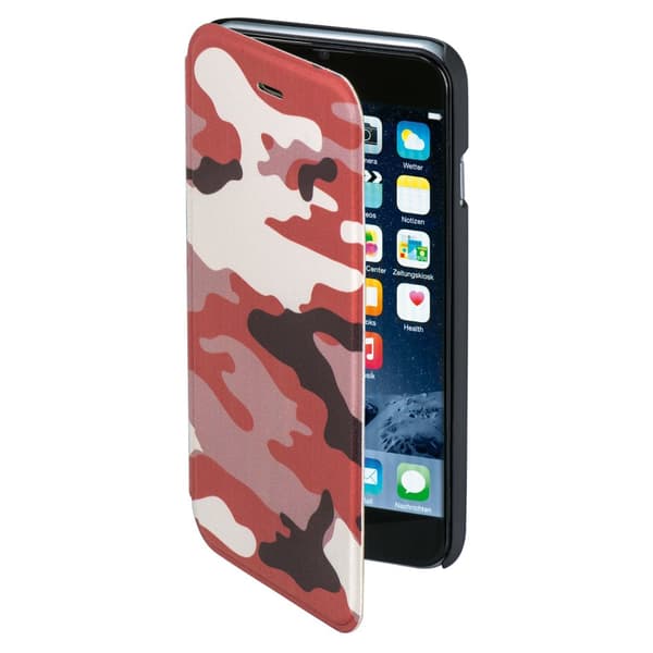 HAMA Mobil Wallet DesignLine iPhone 6/6S Camo Brun