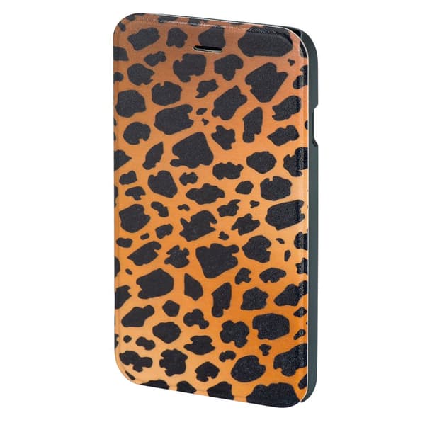 HAMA Mobil Wallet DesignLine iPhone 6/6S Leopard Brun