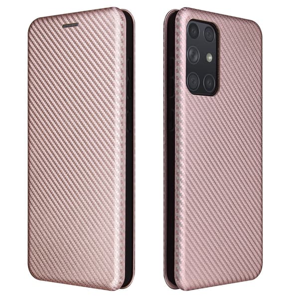 Samsung Galaxy A72 Kotelo Hiilikuiturakenne Ruusukulta