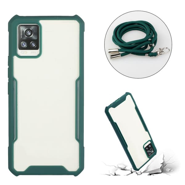 Samsung Galaxy A72 Skal med Strap Grön