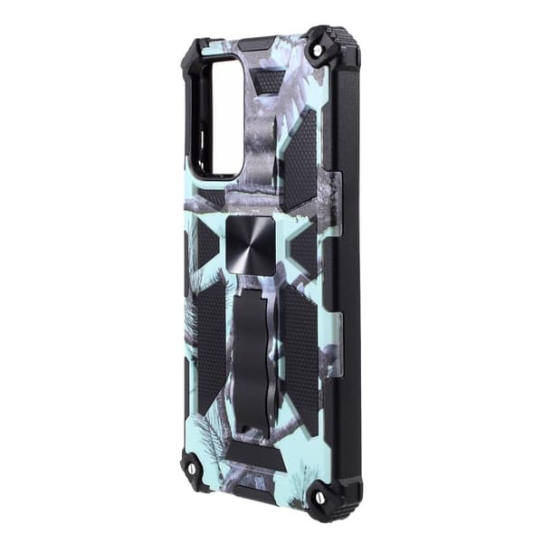 Samsung Galaxy A72 Kuori Magneettisella jalustatoiminnolla Camouflage Vaaleansininen