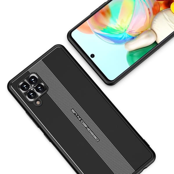 Samsung Galaxy A42 5G Kuori Metallilautanen Musta