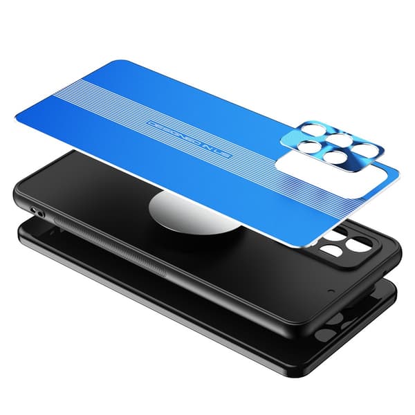 Samsung Galaxy A72 Kuori Metallilautanen Sininen