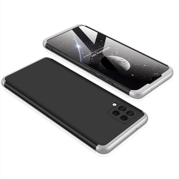 Samsung Galaxy A42 5G Kuori Kolmiosainen Musta Hopea