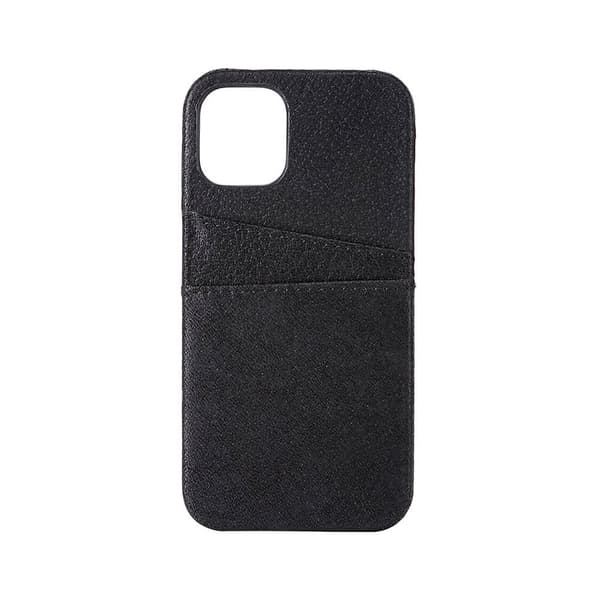 ONSALA COLLECTION Mobil Cover Læder Sort iPhone 12 Mini med Kortrum