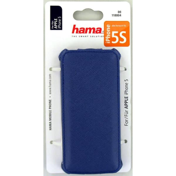 Hama iPhone5/5s/SE Laukku Flip-Front Sininen Nahkaa