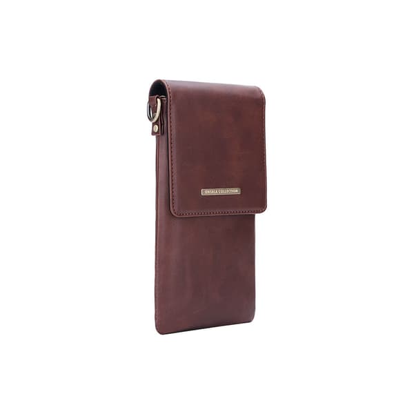ONSALA Mobiltaske med Halsrem Brun Universal tom 6.7"