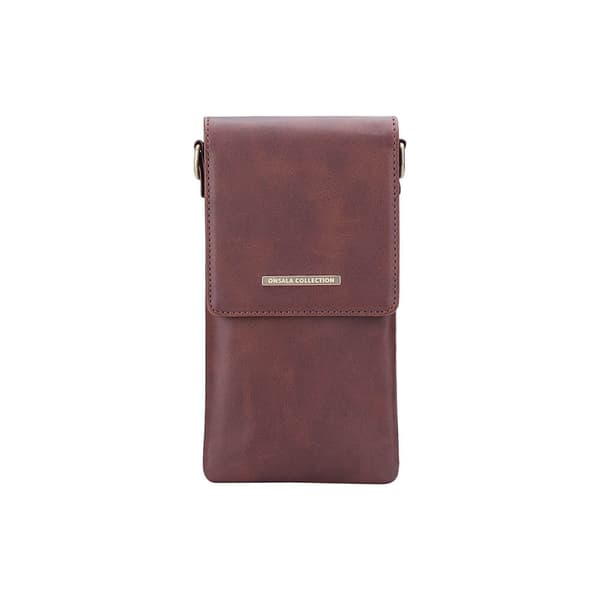ONSALA Mobiltaske med Halsrem Brun Universal tom 6.7"