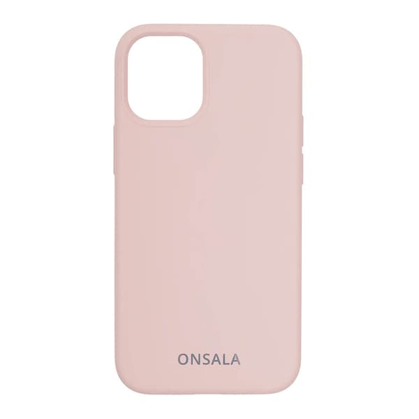 Onsala iPhone 12 Mini Deksel Silikon Sand Pink