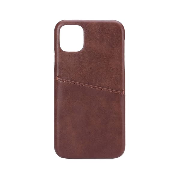 Onsala iPhone 11 Kuori Korttitaskulla Ruskea