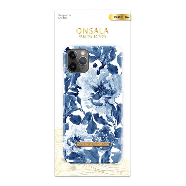 ONSALA COLLECTION Suojakuori Matta Indigo Peony iPhone 11 Pro Max