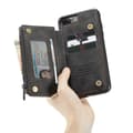 Miniatyrbillede 2 af 9: iPhone 8 Plus Cover Kortholder & Lynlås 5-RUMMET CaseMe Flippr