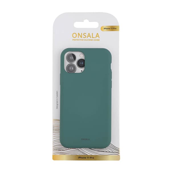 Mobilcover Silikone Pine Green - iPhone 11 Pro