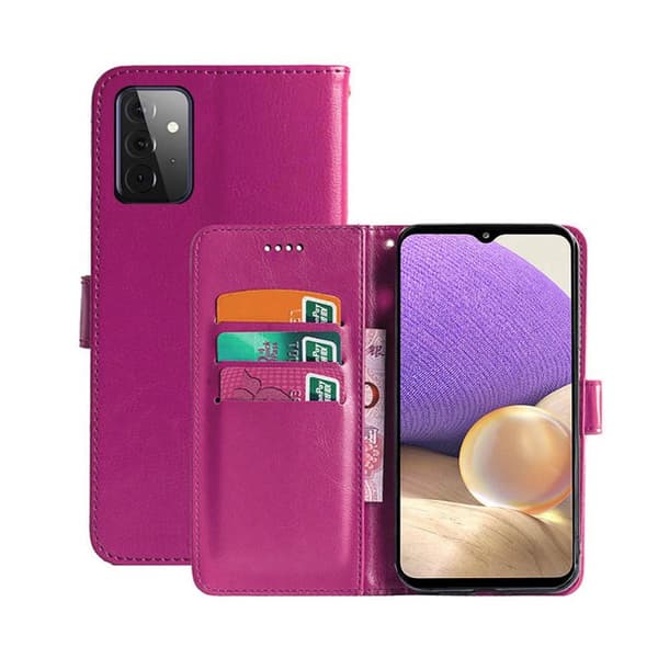 Lommebokdeksel 3-kort Samsung Galaxy A32 5G : Farge - Rosa