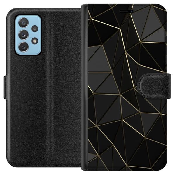 Samsung Galaxy A52 5G Lompakkokotelo Keskiyö