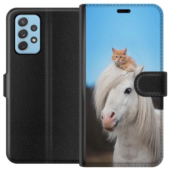 Samsung Galaxy A52 5G Lommeboketui Hest & Katt
