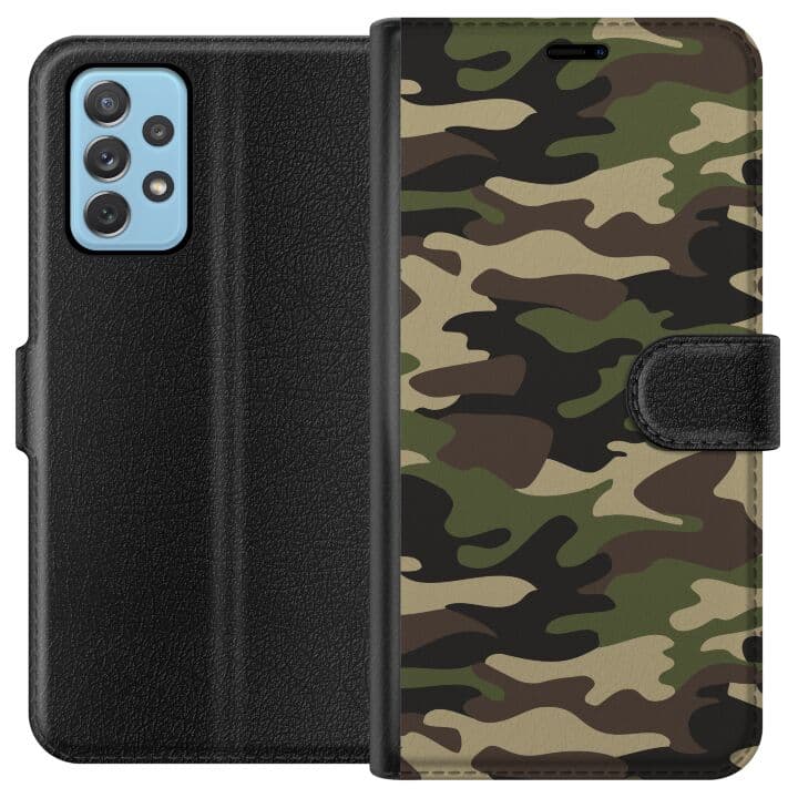 Samsung Galaxy A52 5G Plånboksfodral Militär